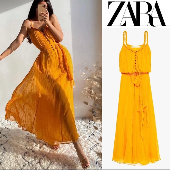 LAST 1 🔥NWT ZARA Limited Edition Slik Blend Dress - Picture 11 of 11